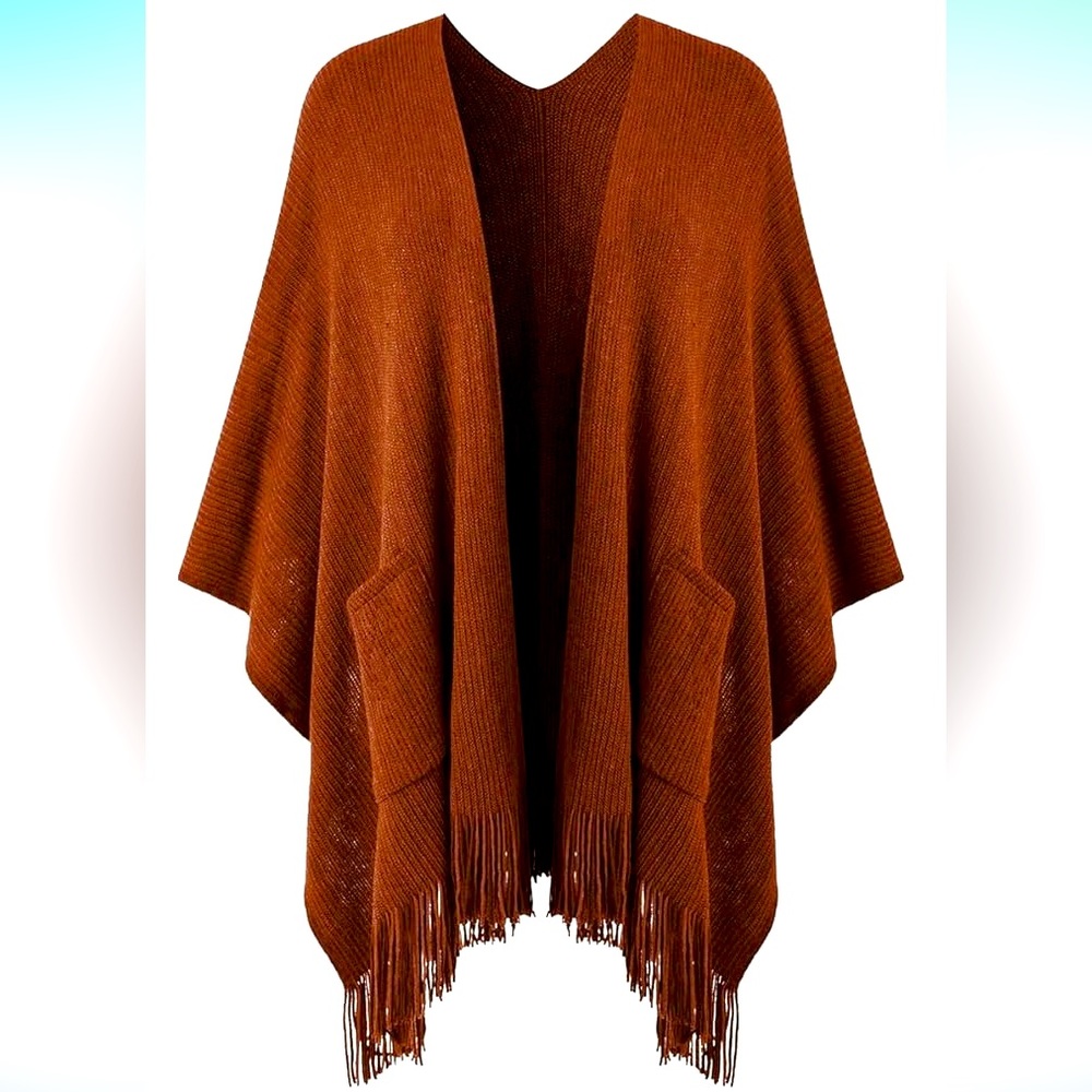 SALE! Open Front Poncho Sweater Wrap
